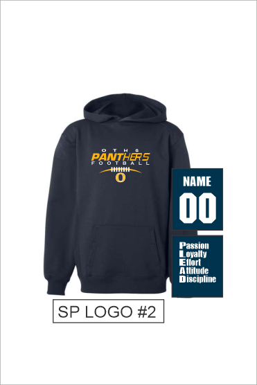 49 Badger 2454 Youth Performance Fleece Hood with Front Print