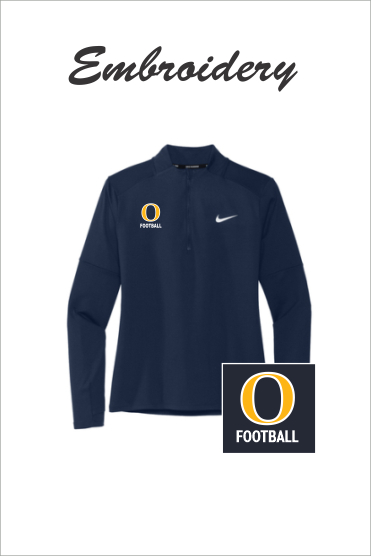 68 NKDH4951 Nike Ladies Dri-FIT Element 1/2-Zip Top Navy w Right Chest Embroidery