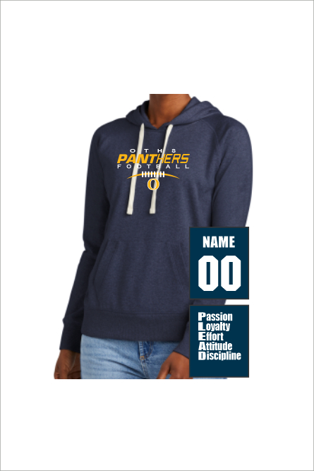 49B District DT8101 Womens Re-Fleece Hoodie with Front Print