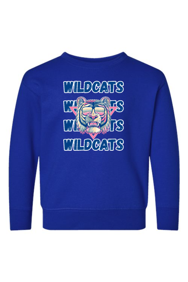 70b Rabbit Skins 3317 Toddler Fleece Crewneck Sweatshirt with Logo 2 Front Print