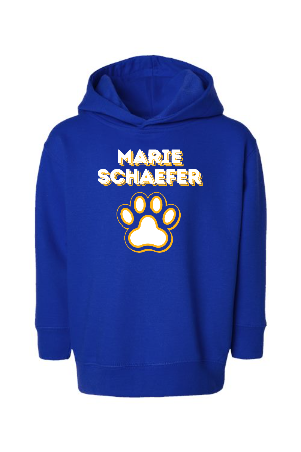 76c Rabbit Skins 3326 Toddler Pullover Fleece Hoodie with Logo 3 Front Print