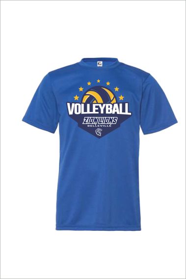 09 Badger C25200 Youth Performance Short Sleeve Tee with Front Print