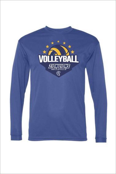 10 Badger C25104 Mens Performance Long Sleeve Tee with Front Print