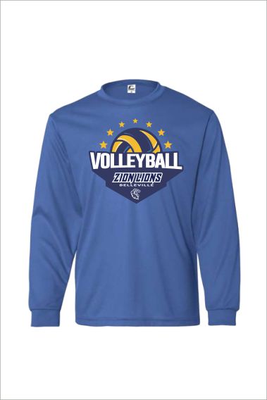 12 Badger 5204 Youth C2 Performance Long Sleeve Tee with Front Print