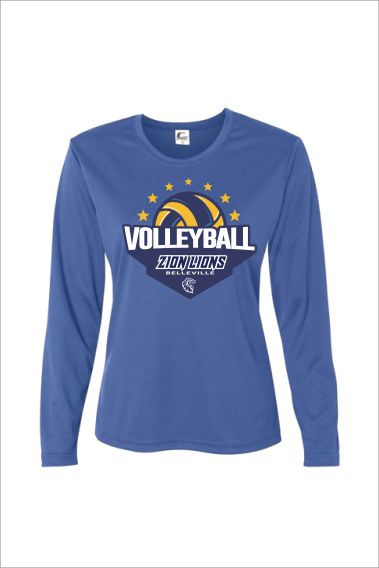 13 Badger 5604 Ladies C2 Performance Long Sleeve Tee with Front Print