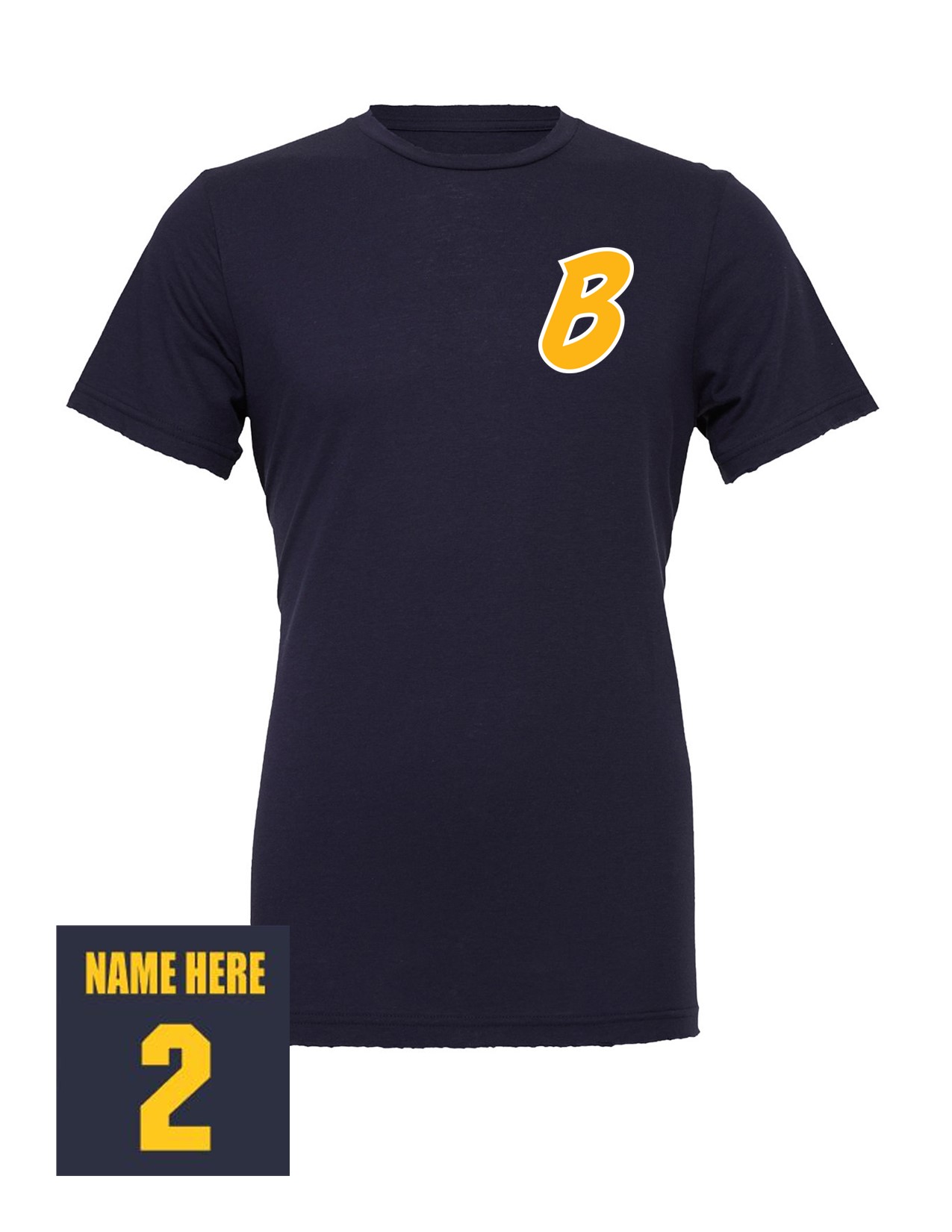 13b 3001Y Bella + Canvas Youth 100% Ring Spun Cotton Jersey Short Sleeve Shirt with Bombers "B" LC Logo