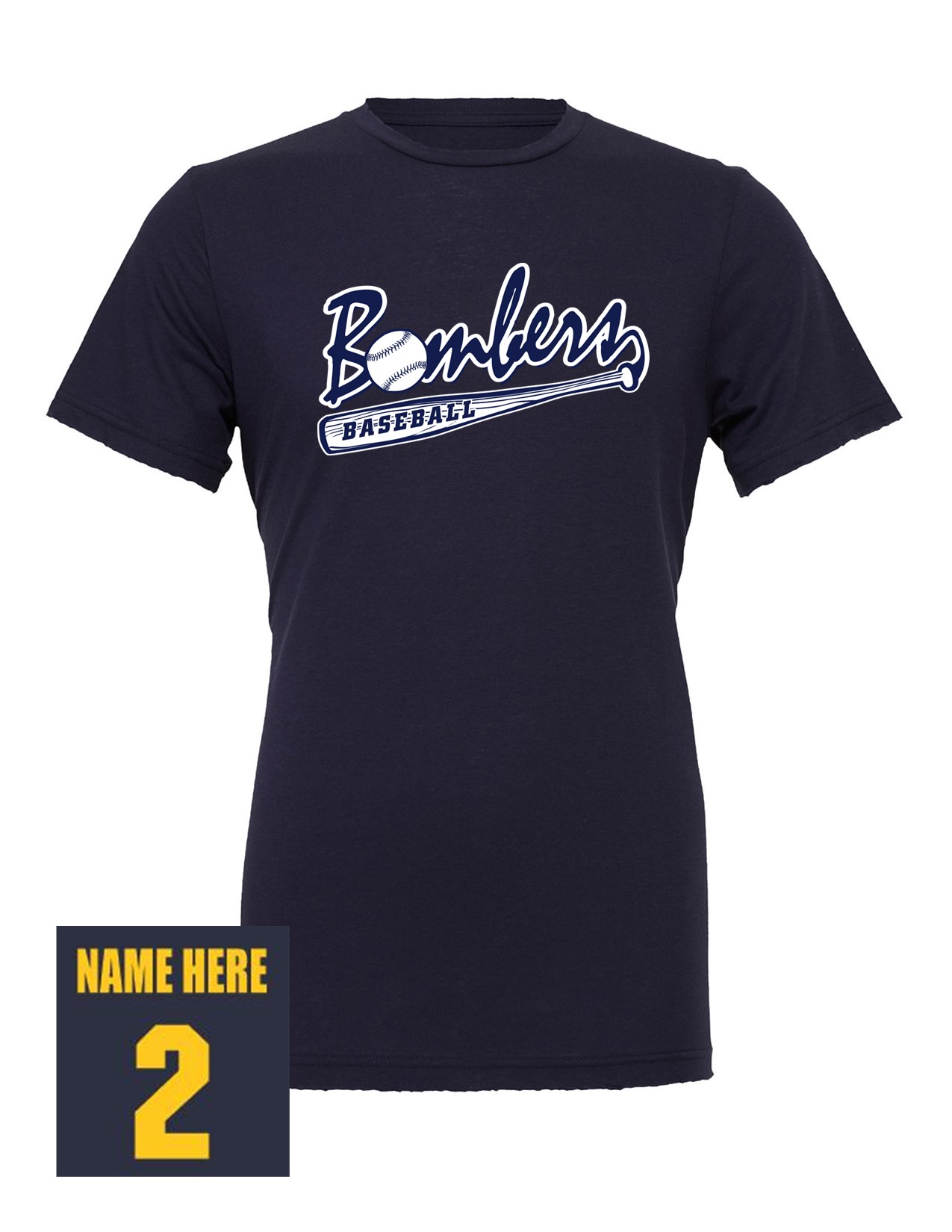 12c 3001C Bella + Canvas Adult 100% Ring Spun Cotton Jersey Short Sleeve Shirt with Logo 3 Front Print