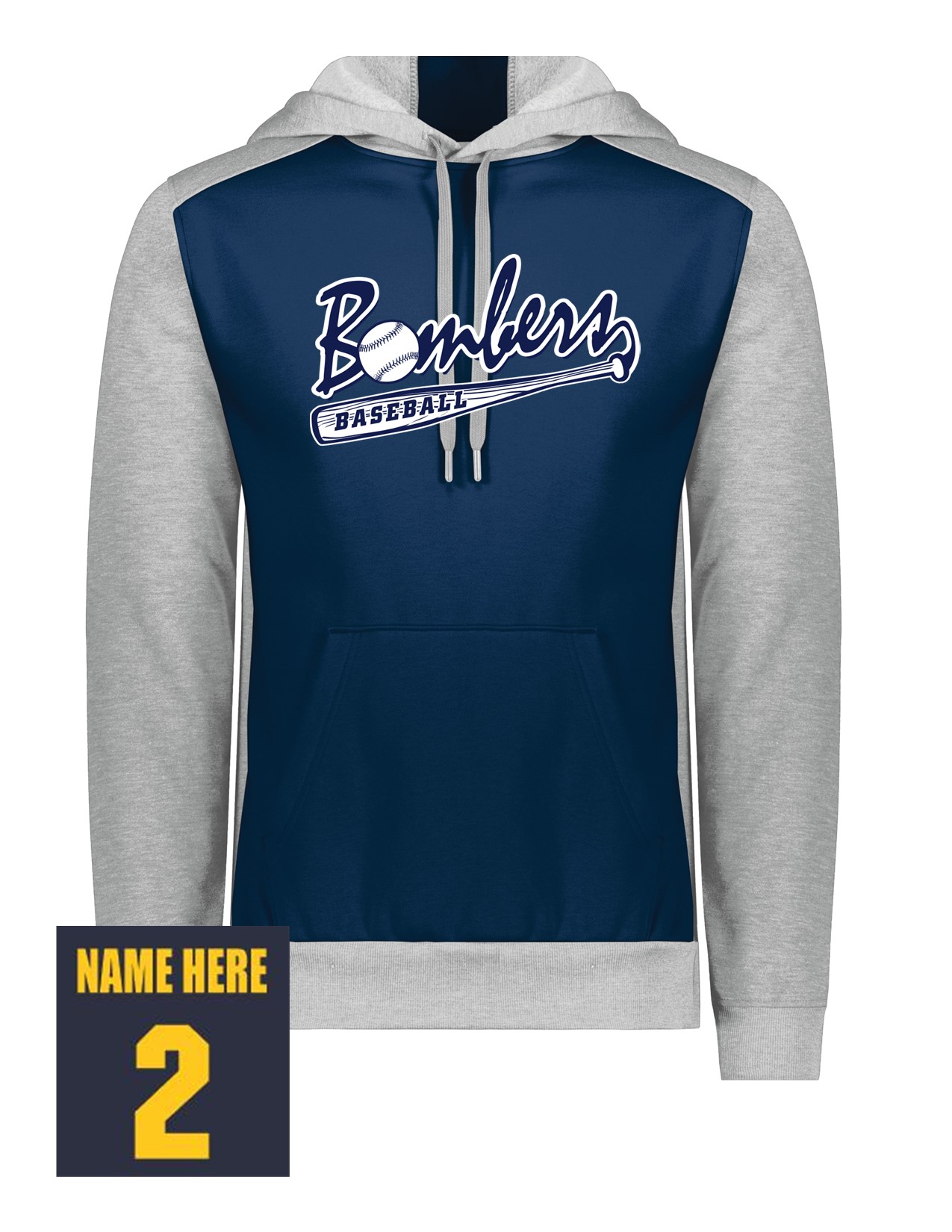 80c Augusta 6866 Youth Three Season Fleece Pullover with Logo 3 Front Print