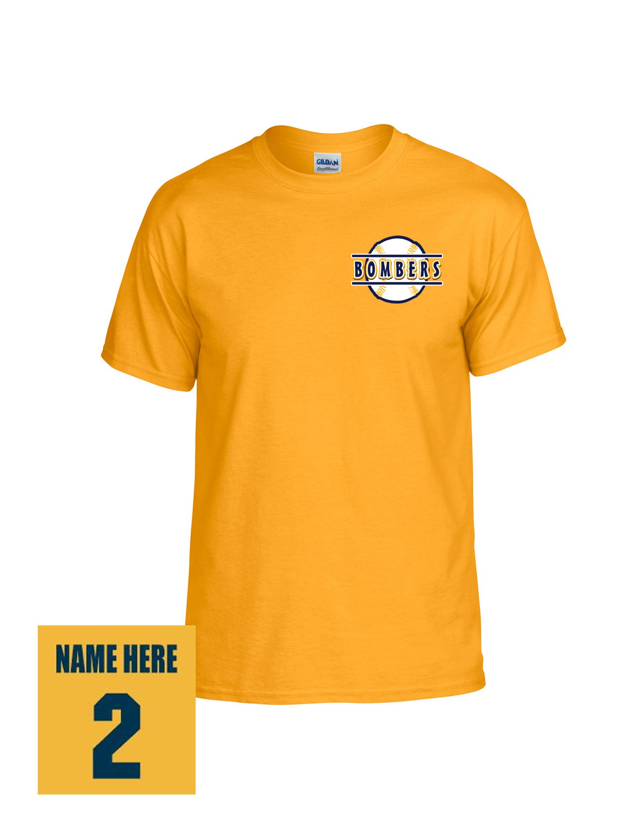 02d Gildan G800B Youth Dryblend 50/50 Short Sleeve Shirt with Logo 4 LC Print