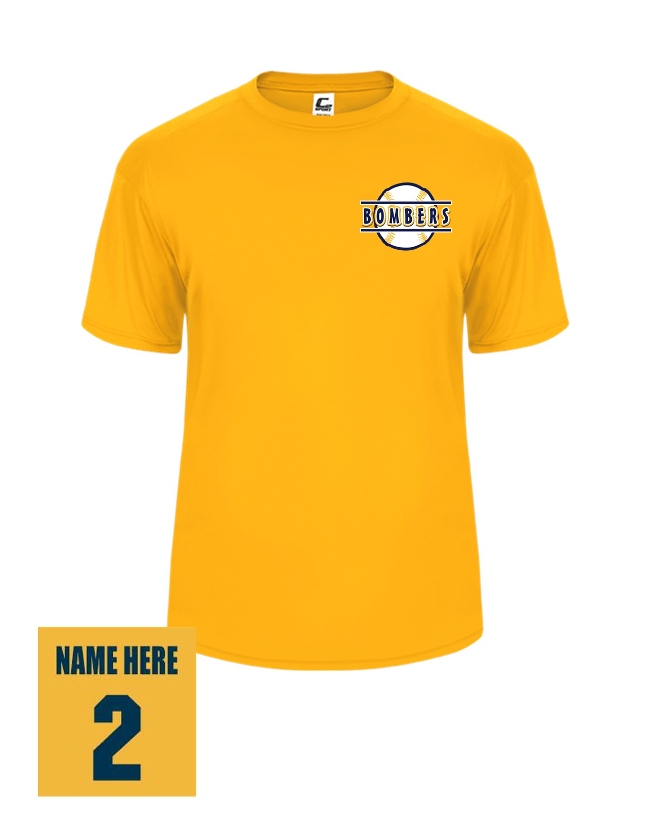 16d Badger 5100 Adult 100% Poly Wicking Performance Short Sleeve with Logo 4 LC Print