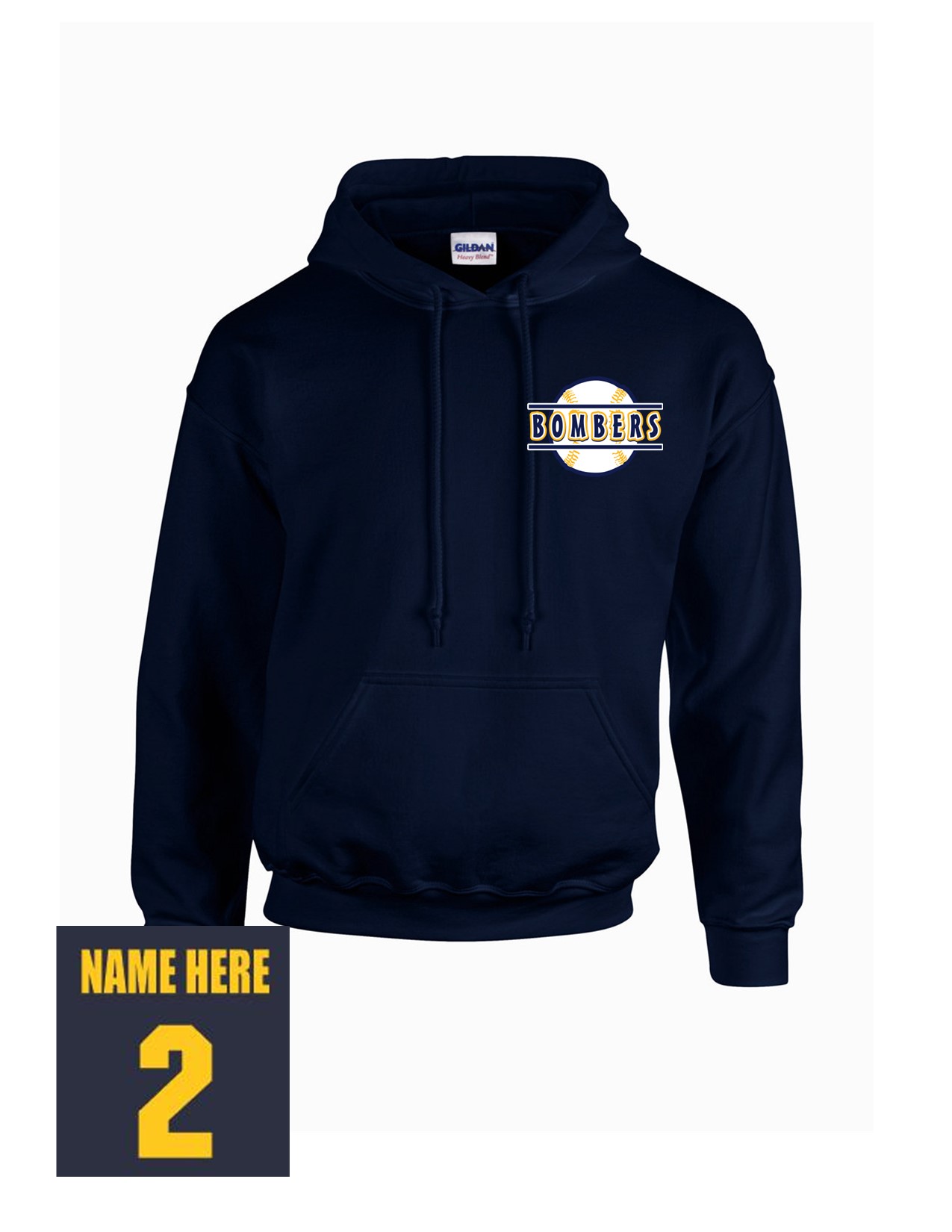 73d Gildan G185 Adult Heavy Blend 50/50 Hooded Sweatshirt with Logo 4 LC Print