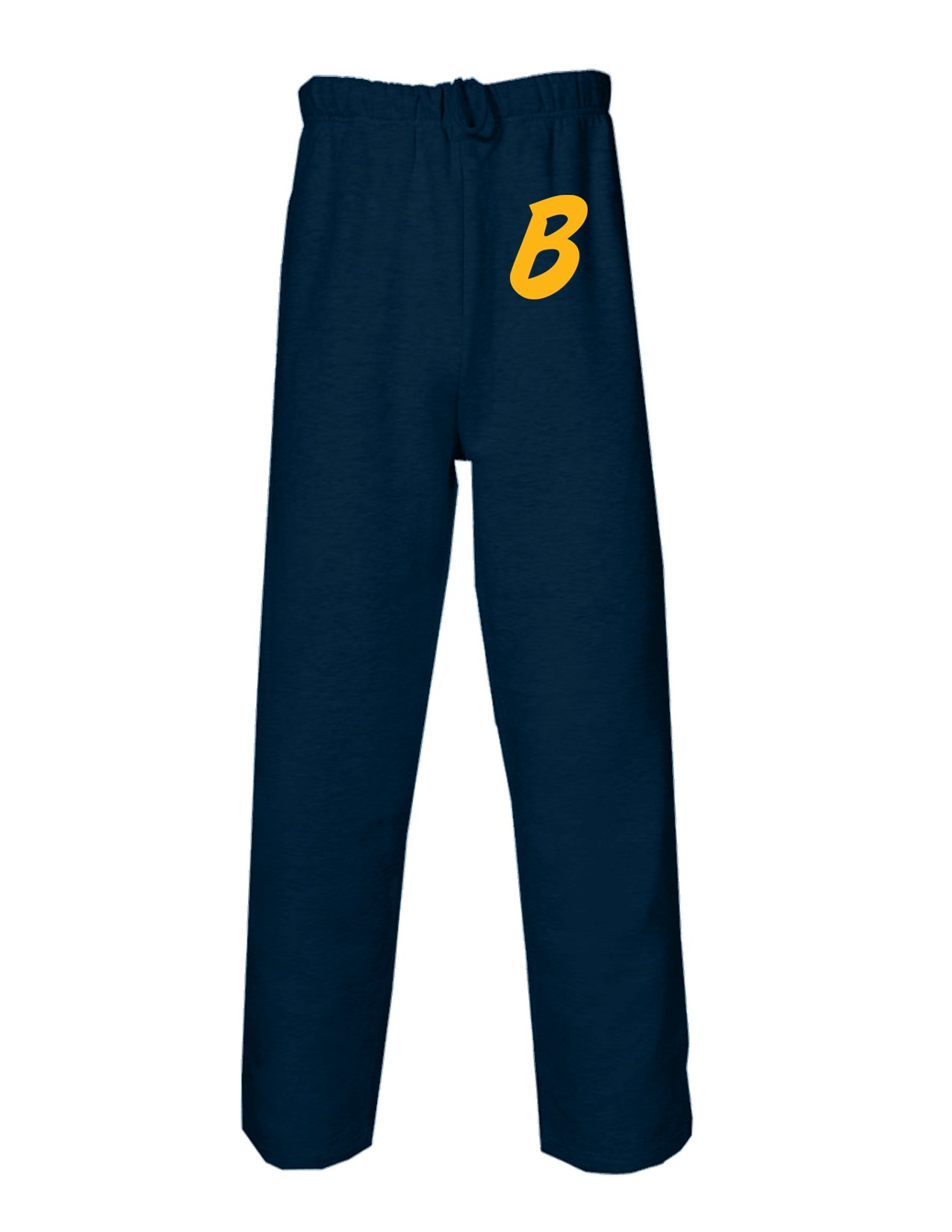 89 Badger 1277 Adult Fleece Open Bottom Pant with Left Hip Print