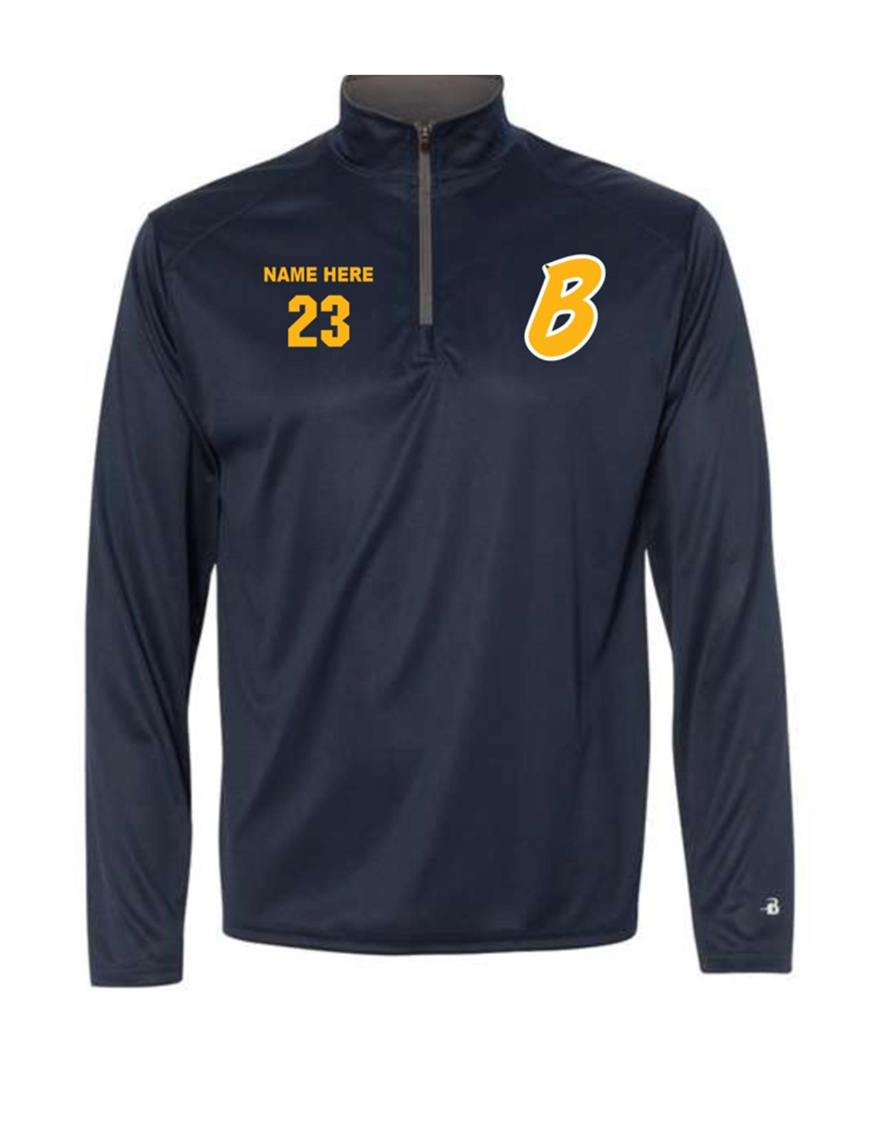 93 Badger 2102 Youth B-Core 1/4 Zip with Embroidery
