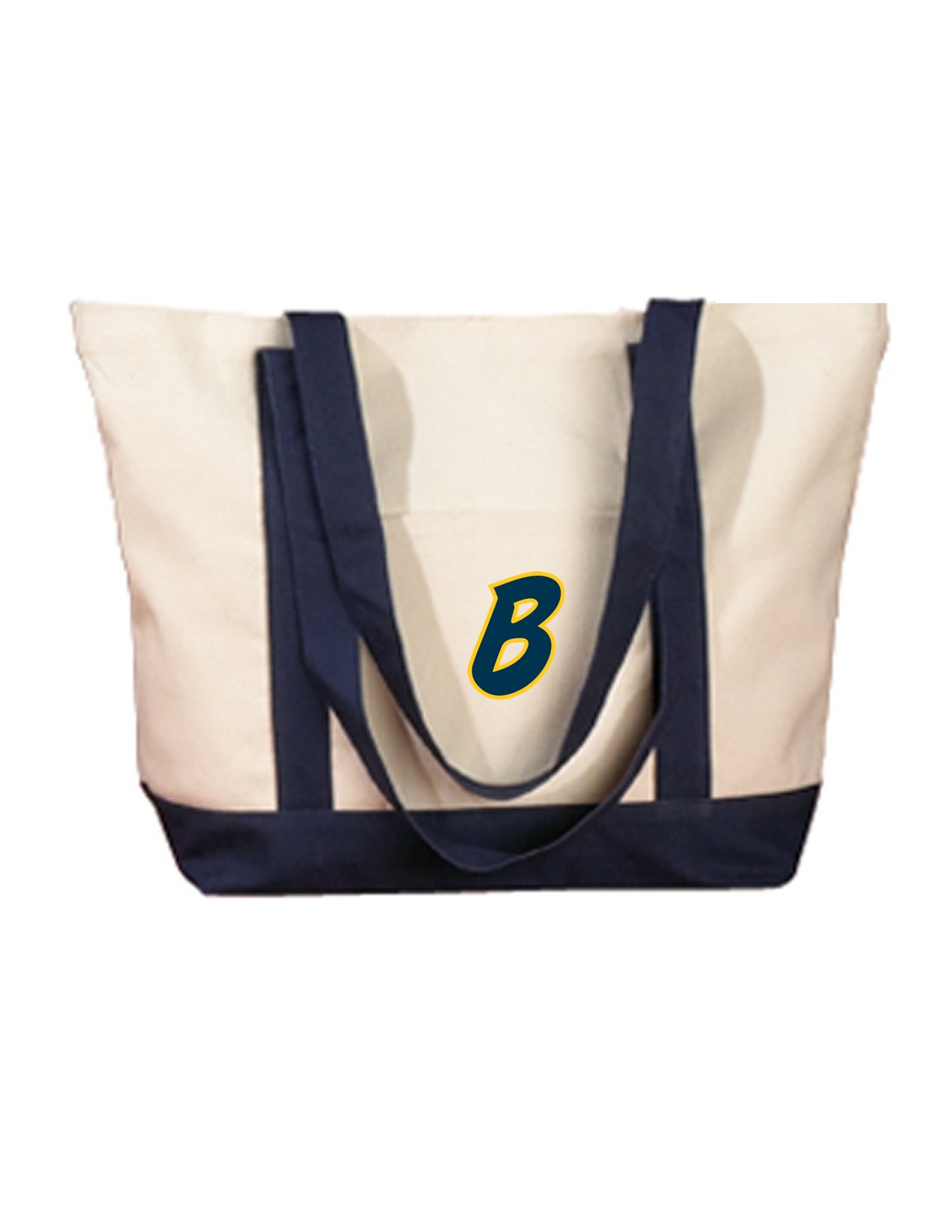 105 BAGedge BE004 12oz Canvas Boat Tote with Bombers "B" Print