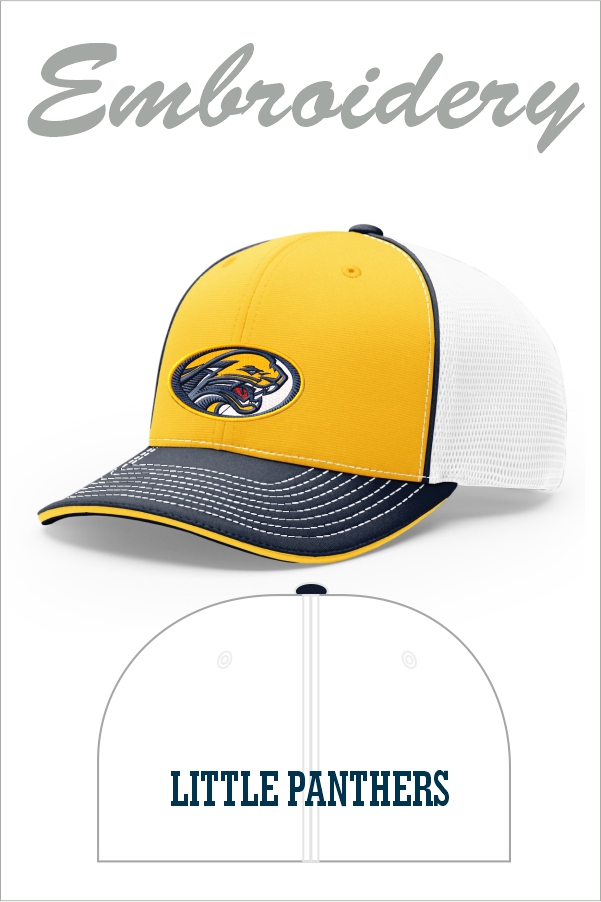 Richardson 172 PULSE SPORTMESH R-FLEX GOLD / WHITE / NAVY with Embroidery