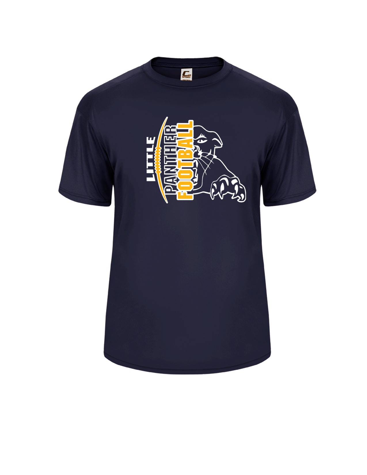 16a Badger 5100 Adult 100% Poly Wicking Performance Short Sleeve with Logo 1 Front Print