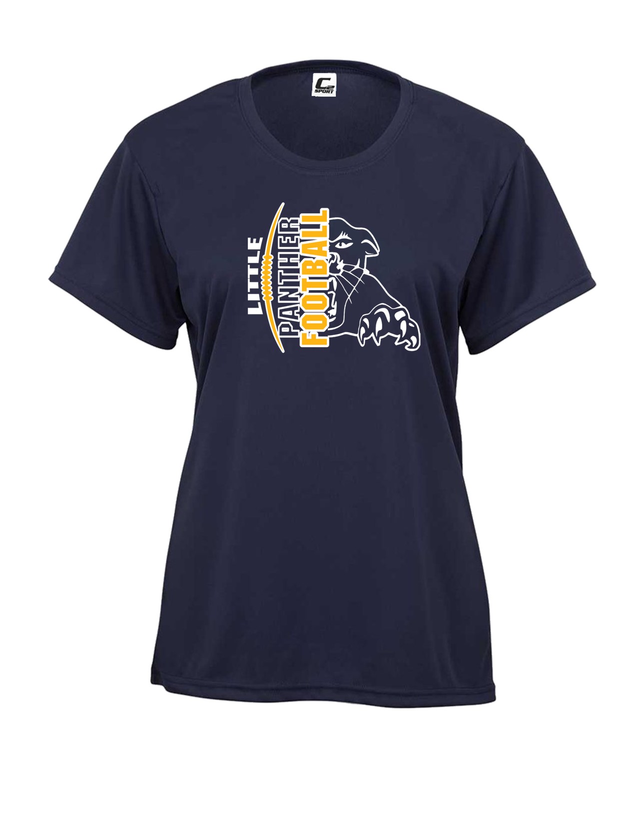 18a Badger 5600 Ladies 100% Poly Wicking Performance Short Sleeve with Logo 1 Front Print