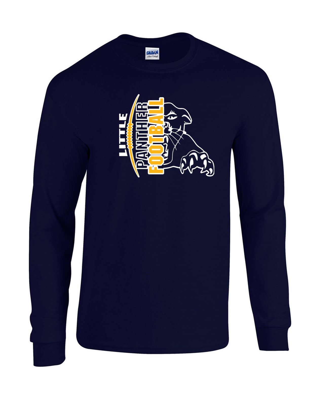 54a Gildan G540B Youth 100% Cotton Long Sleeve Tee with Logo 1 Front Print