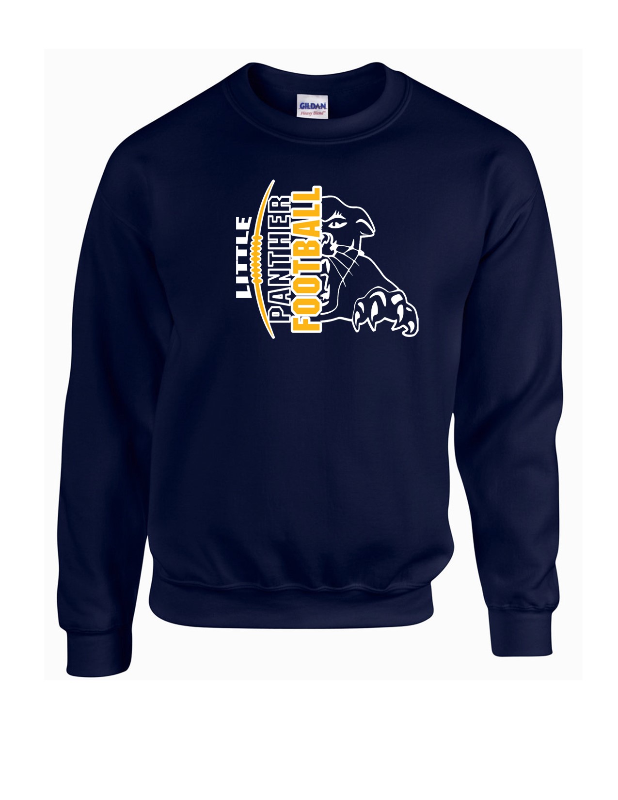 71a Gildan G180 Adult Heavy Blend 50/50 Fleece Crew with Logo 1 Front Print