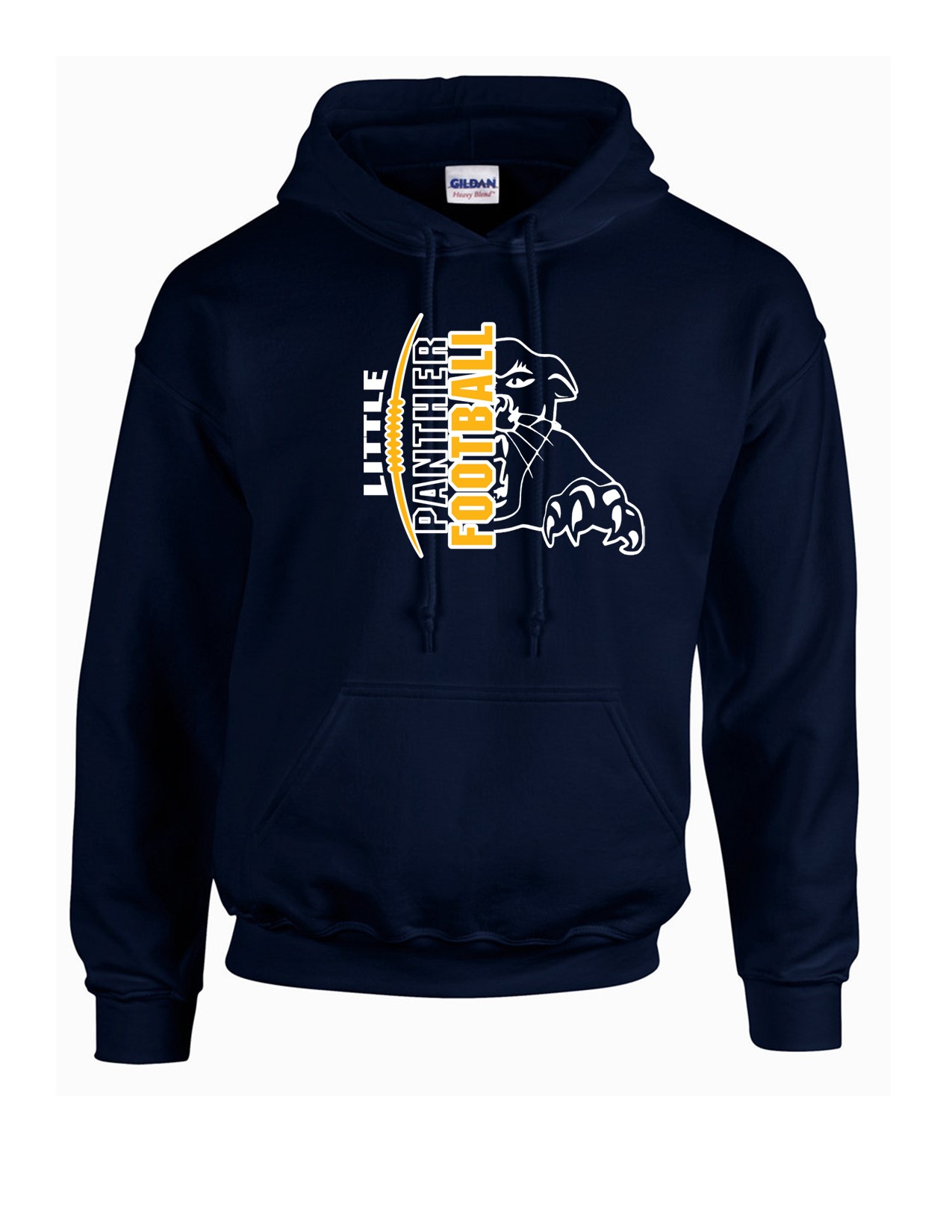 73a Gildan G185 Adult Heavy Blend 50/50 Hooded Sweatshirt with Logo 1 Front Print