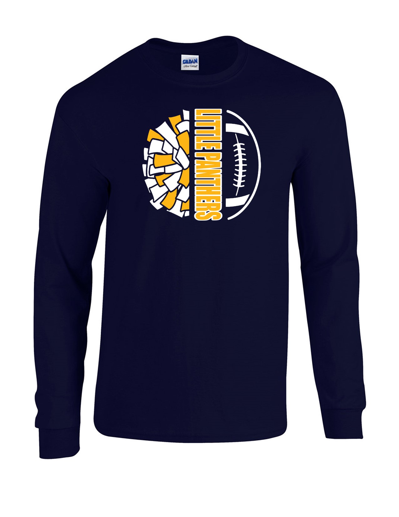 53c Gildan G540 ADULT Heavy Cotton 100% Long Sleeve Shirt with Logo 4 Front Print