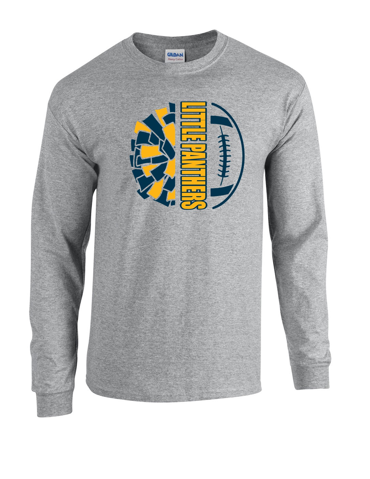 54c Gildan G540B Youth 100% Cotton Long Sleeve Tee with Logo 4 Front Print