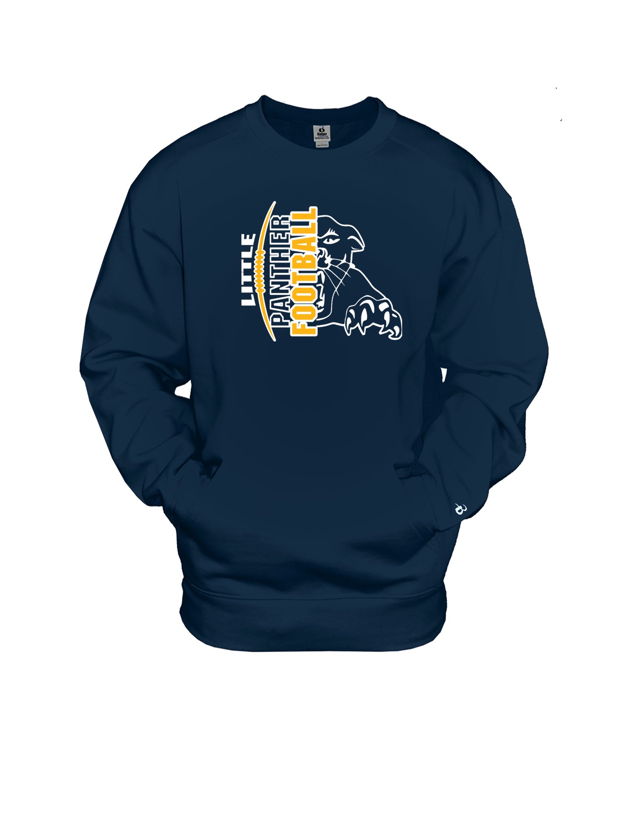 75a Badger 1252 Adult Pocket Crew with Logo 1 Front Print