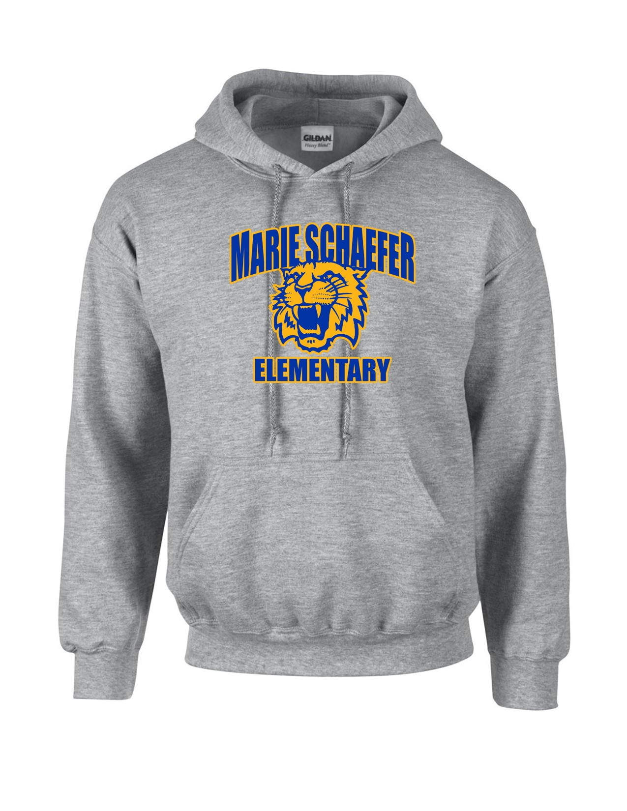 73d Gildan G185 Adult Heavy Blend 50/50 Hooded Sweatshirt with Front Print