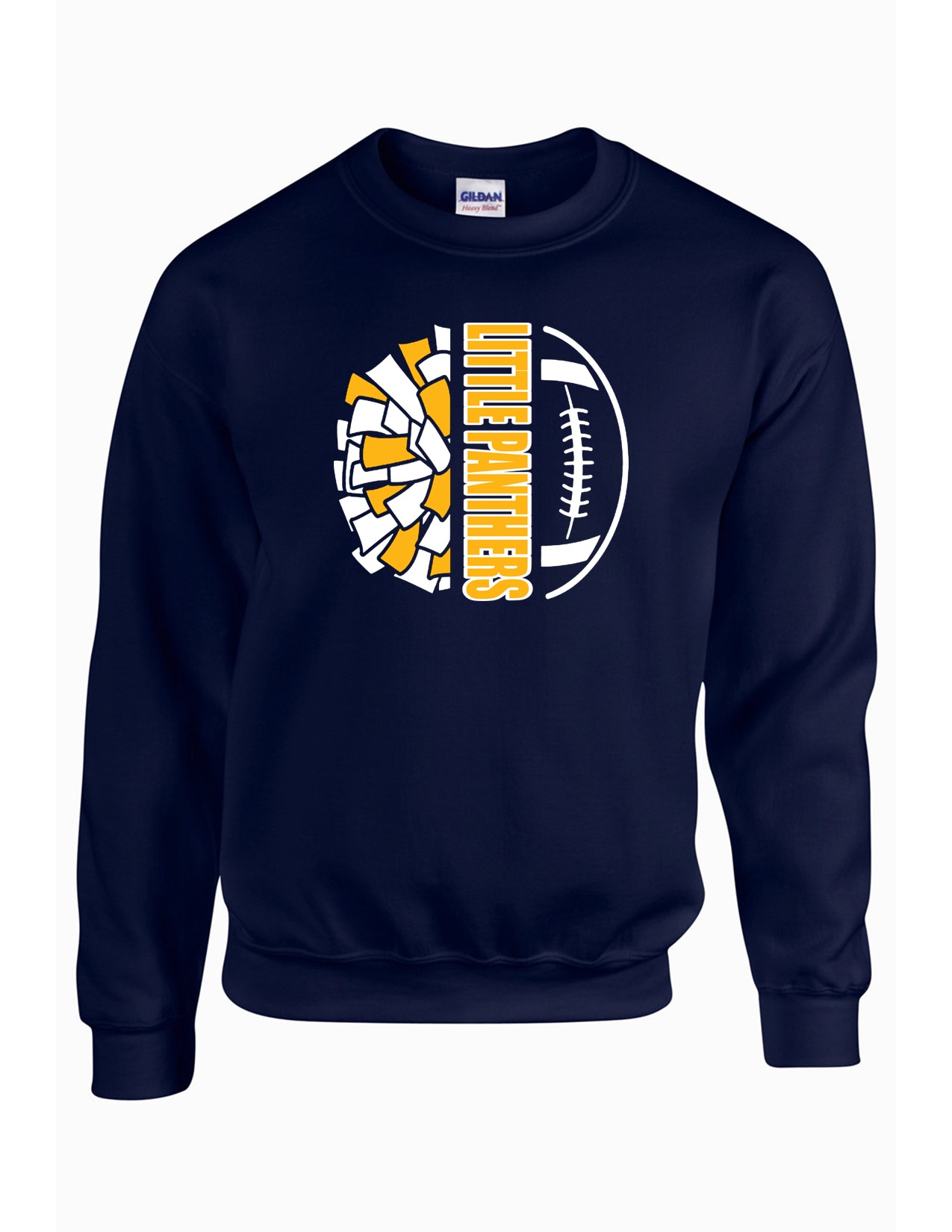 71c Gildan G180 Adult Heavy Blend 50/50 Fleece Crew with Logo 4 Front Print