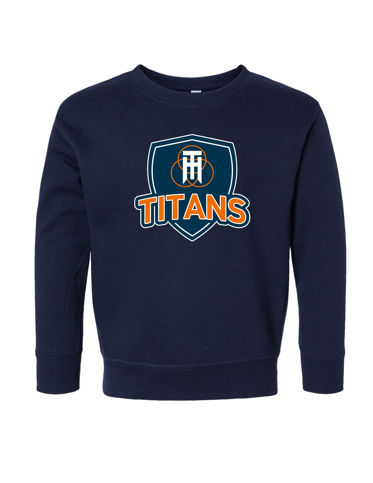 92 3317 Rabbit Skins Toddler Fleece Crewneck Sweatshirt with Logo 1 Front Print