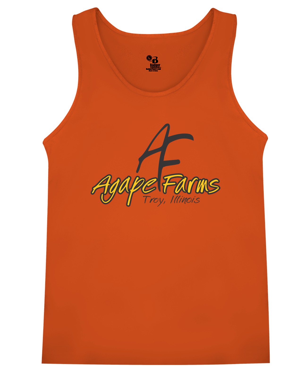 33 Badger 8662 Adult B-Core Tank with Front Print