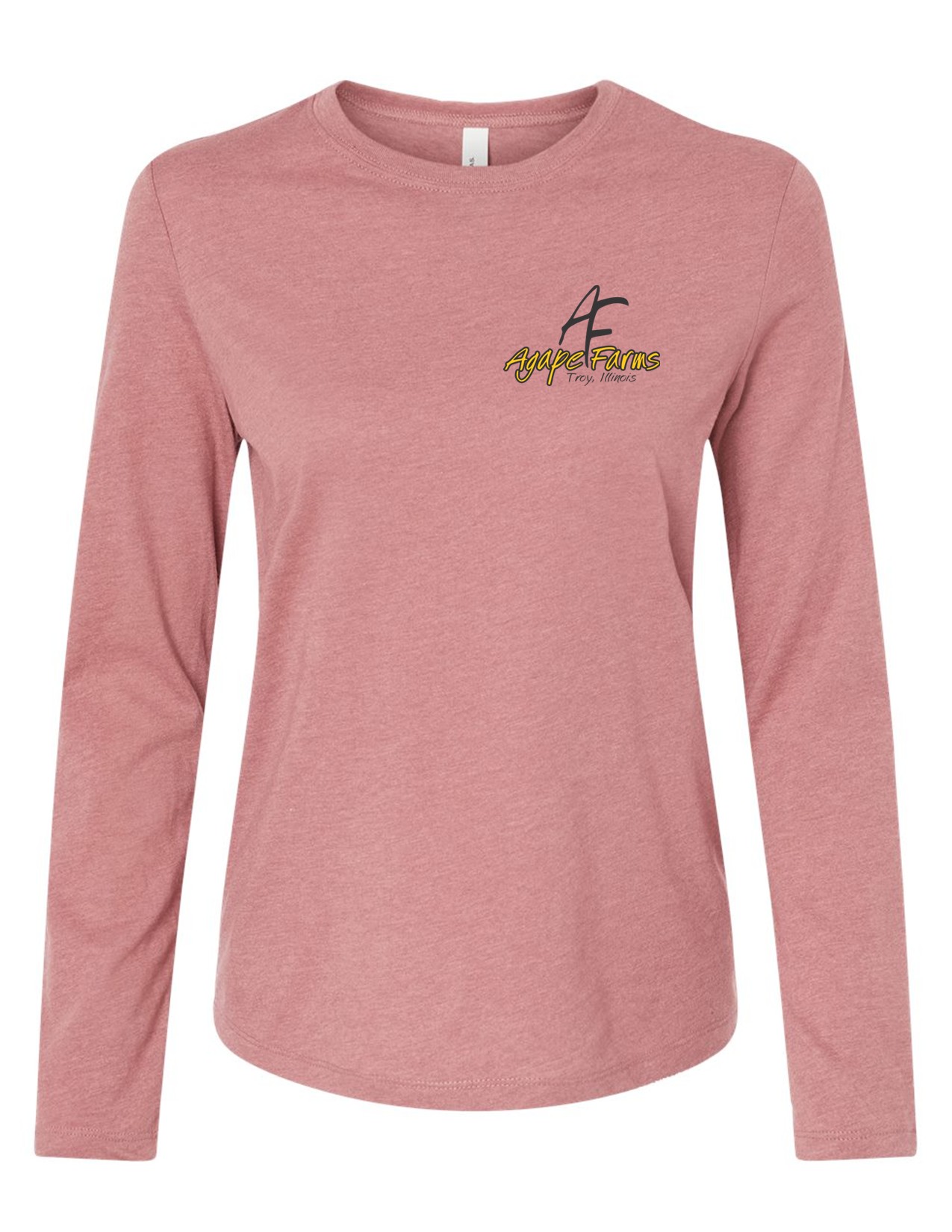 59 Bella Canvas B6500 Ladies Jersey Long Sleeve T-Shirt with Front Print