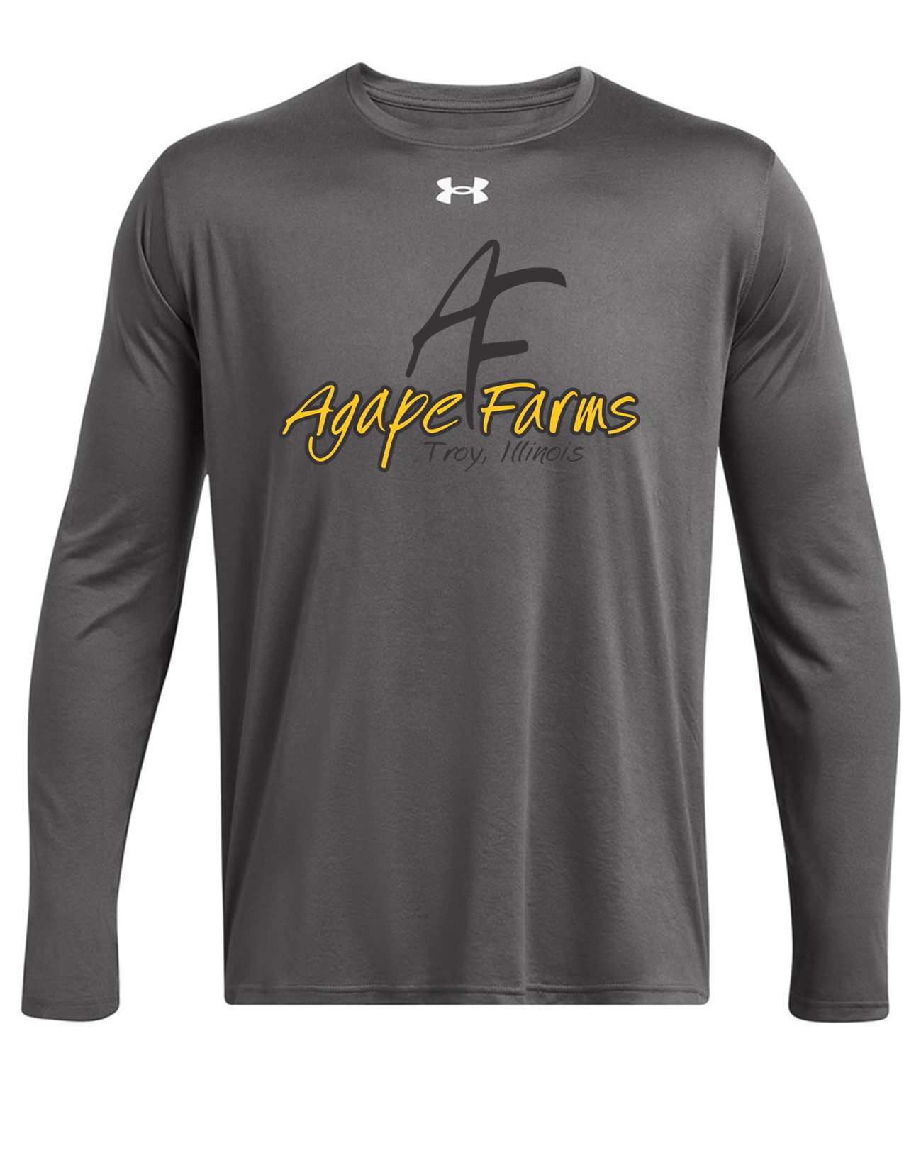 60 Under Armour 1376843 Men's Team Tech Long Sleeve with Front Print