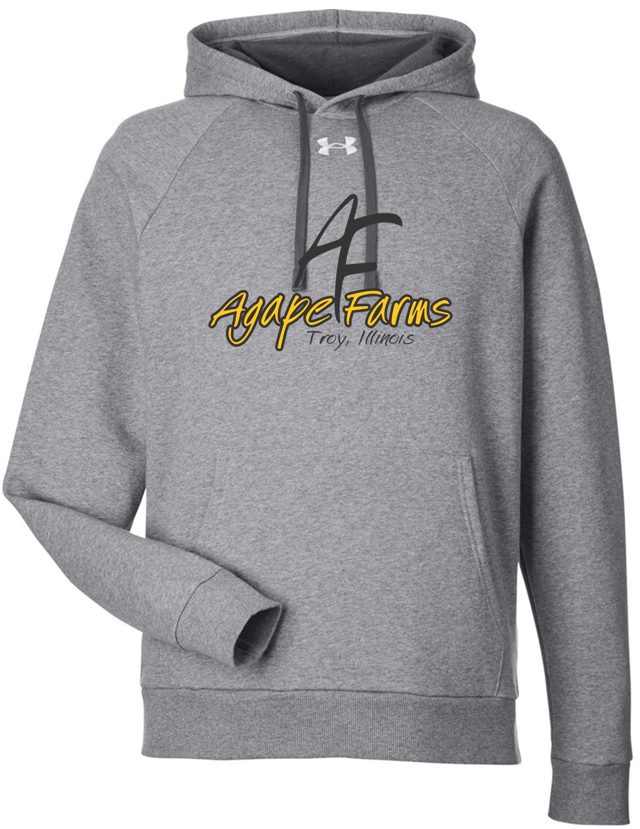 76 Under Armour 137957 Men's Rival Fleece Hoodie with Front Print