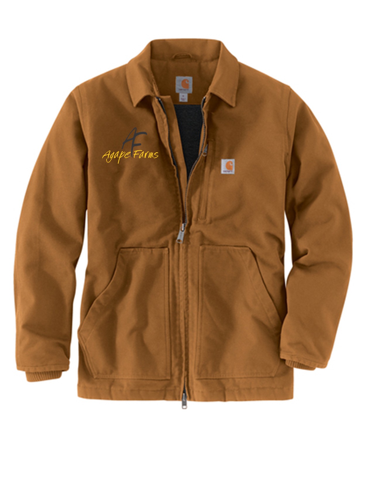 100 Carhartt CT104293 Adult Sherpa-Lined Coat with Left Chest Embroidery