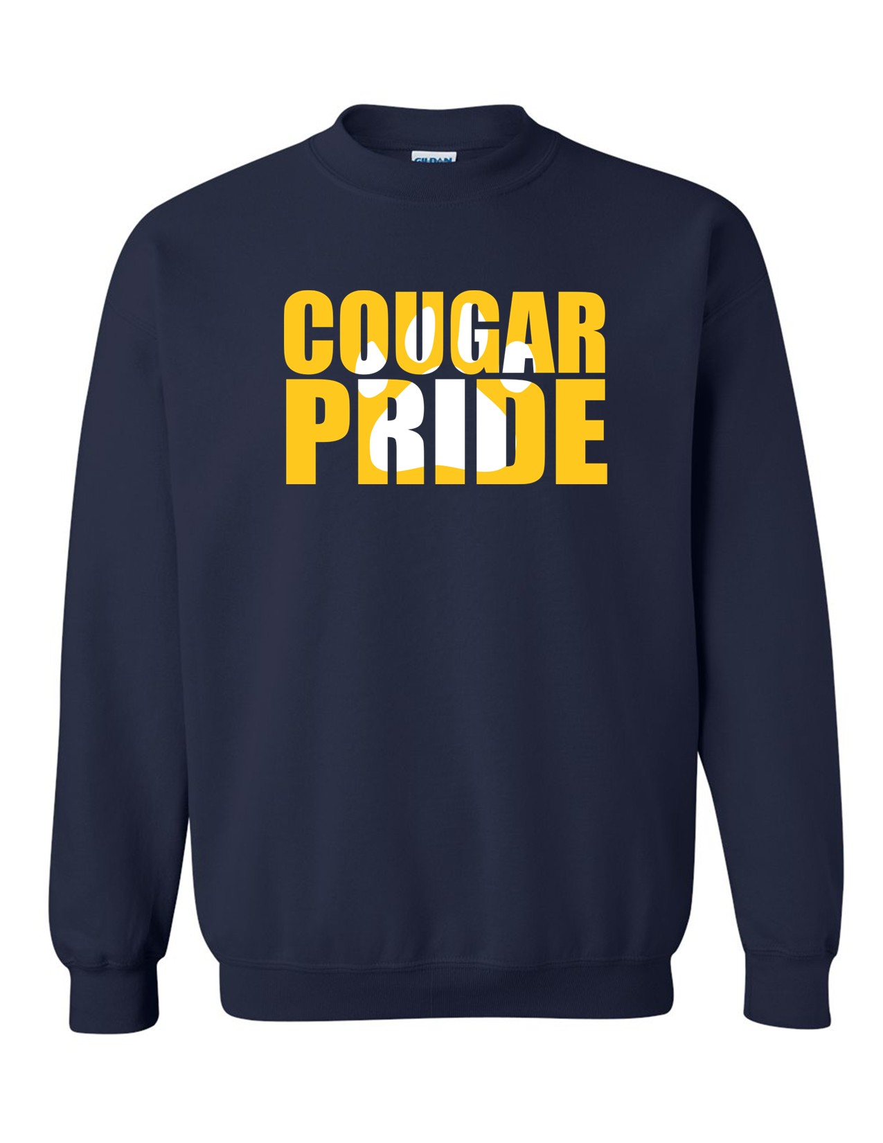 71 Gildan G180 Adult Heavy Blend 50/50 Fleece Crew with Front Print