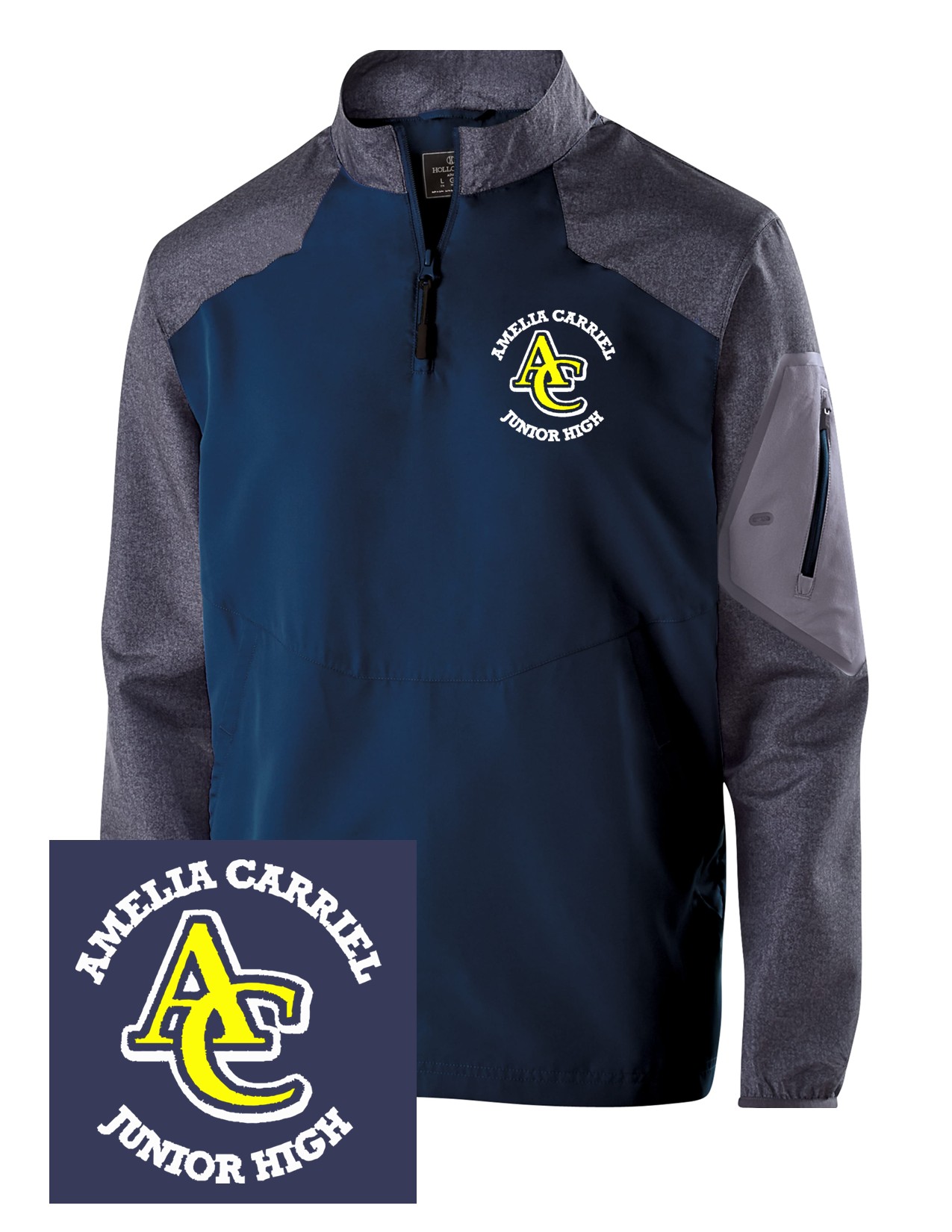 97 Holloway 229155 Raider Pullover with Left Chest Embroidery