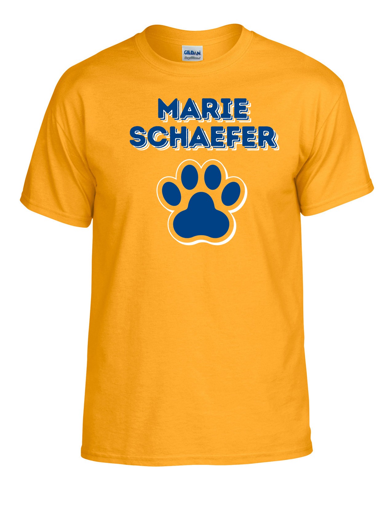 01c Gildan G800 ADULT Dry Blend 50/50 Short Sleeve Shirt with Front Print