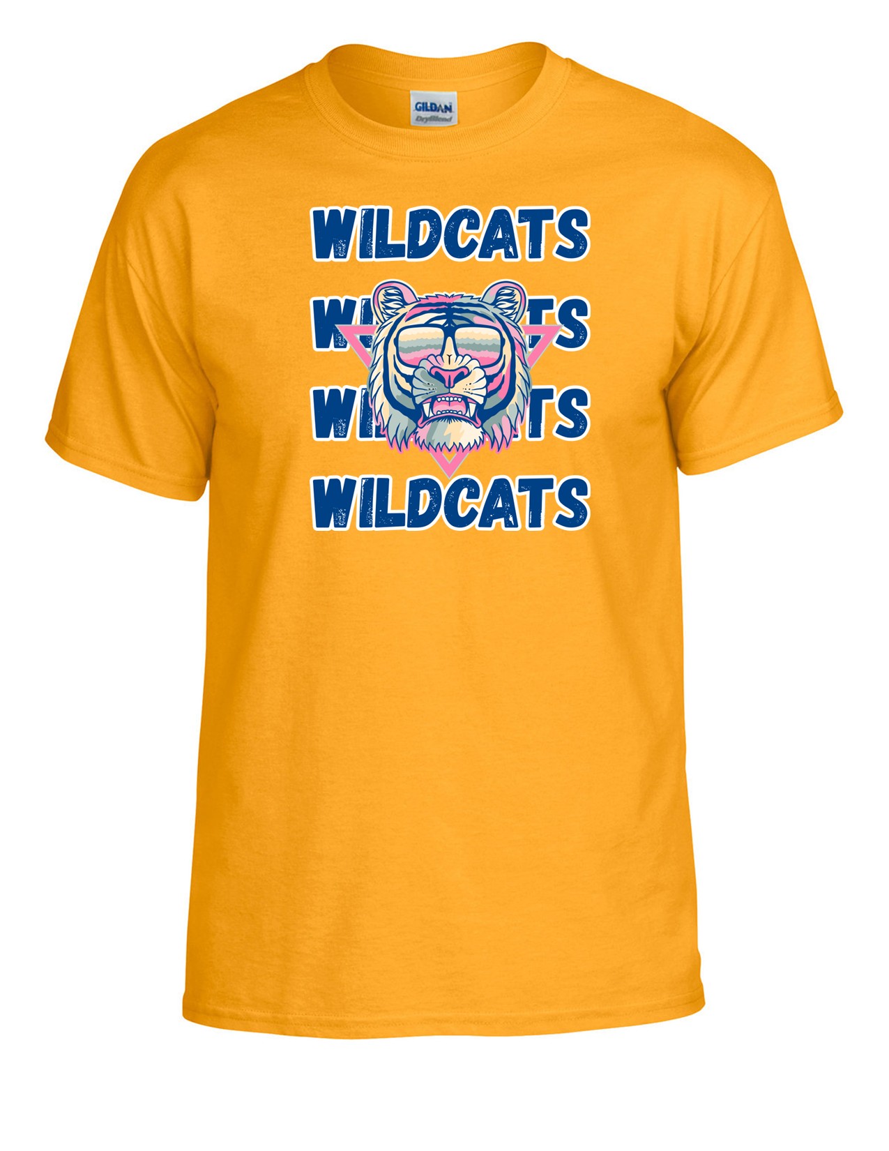 01b Gildan G800 ADULT Dry Blend 50/50 Short Sleeve Shirt with Front Print