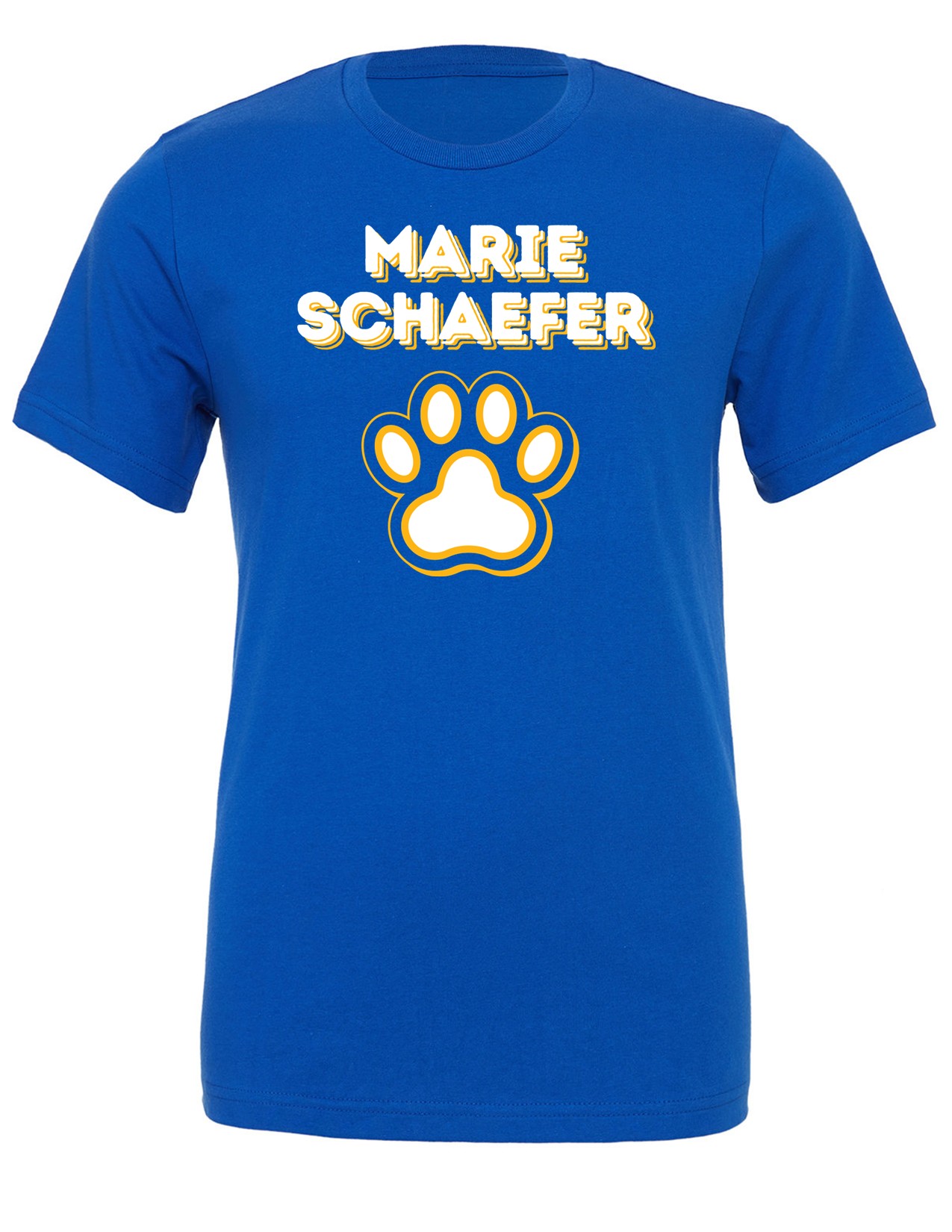 13c 3001Y Bella + Canvas Youth 100% Ring Spun Cotton Jersey Short Sleeve Shirt with Front Print