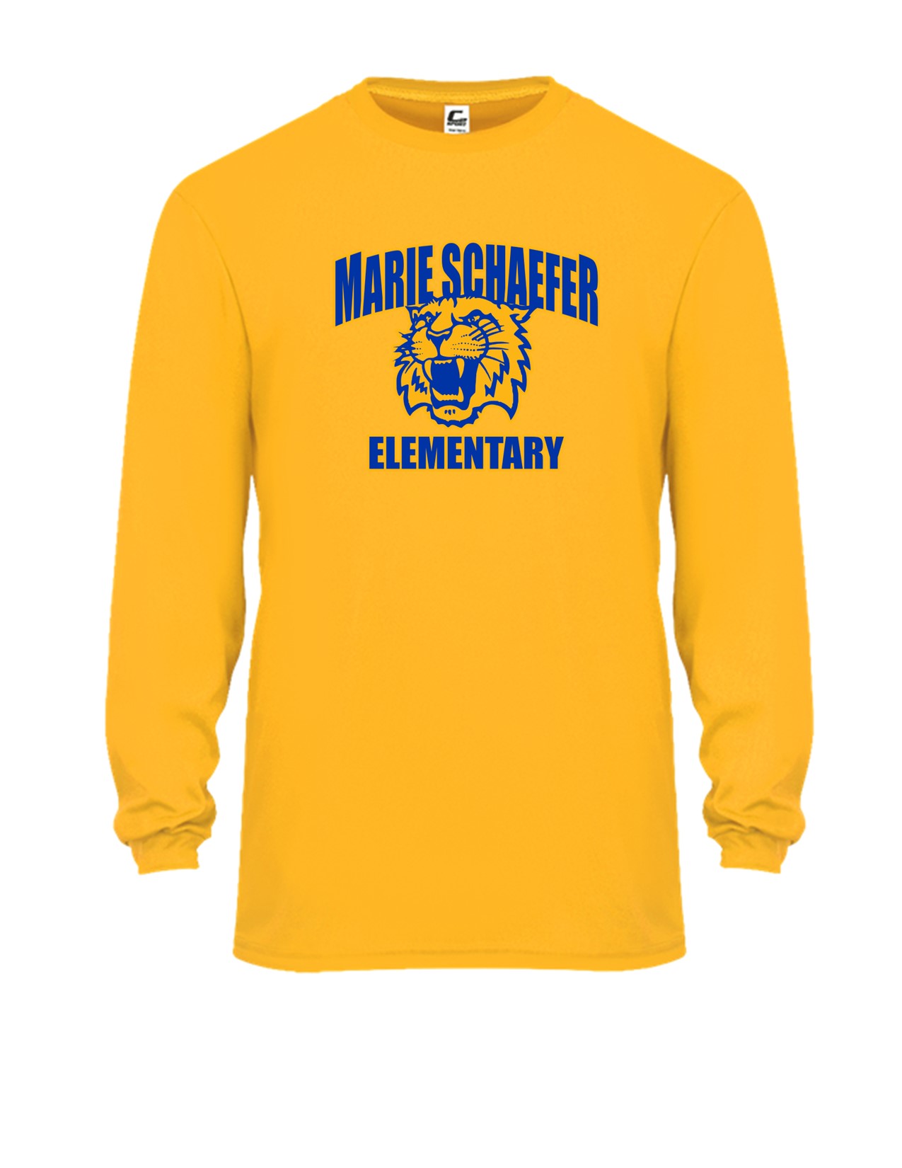 56d Badger 5104 Adult C2 Performance 100% Poly Long Sleeve T-Shirt with Front Print