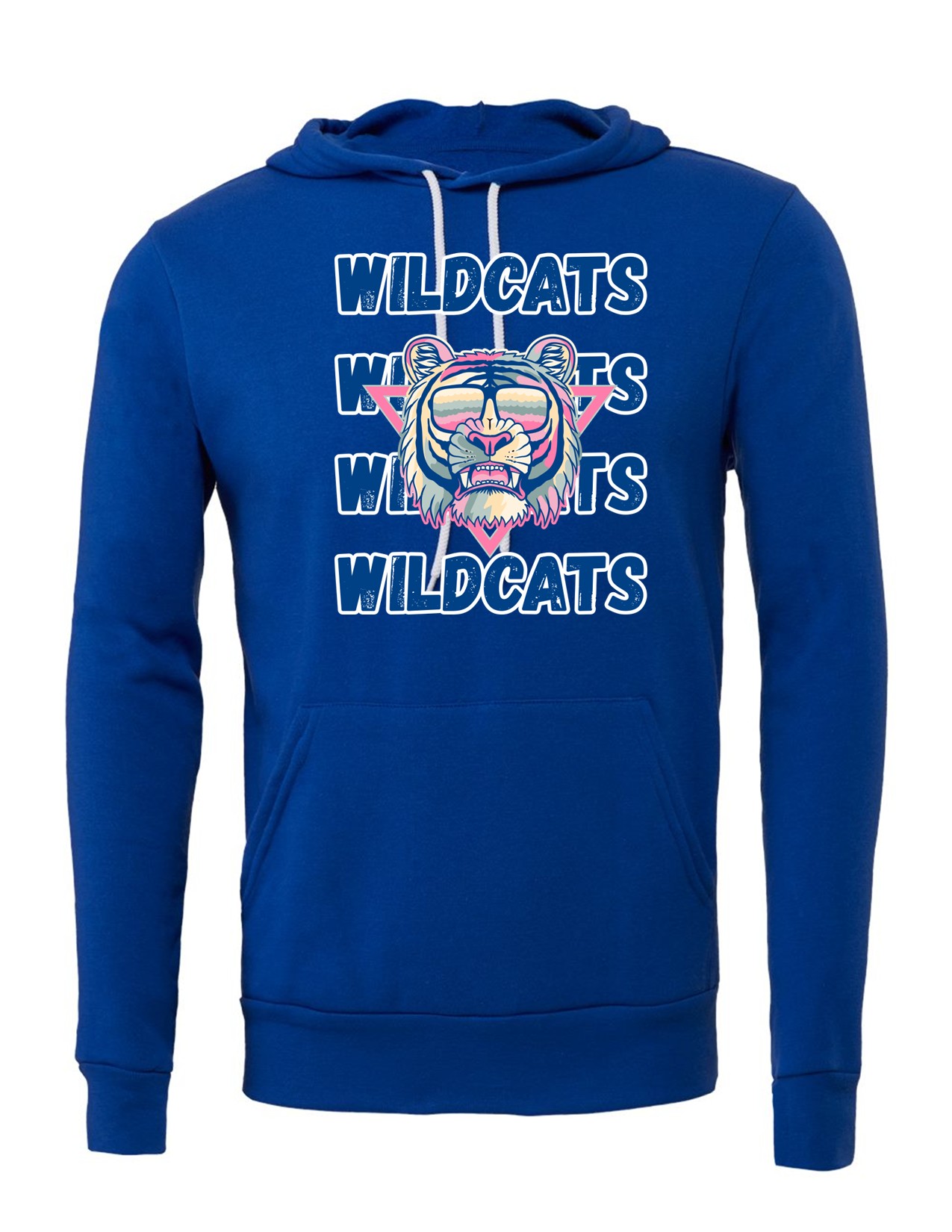 75b Bella Canvas 3719 Unisex Fleece Pullover Hoodie with Front Print