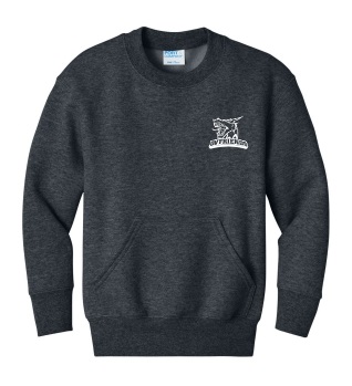 Port & Co. Youth Core Fleece Crewneck Pocket Sweatshirt