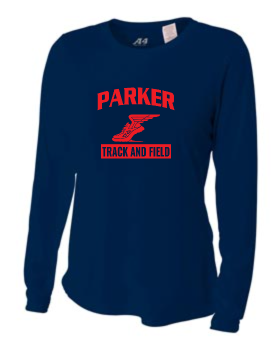 Ladies Polyester Long Sleeve T-shirt - A4088