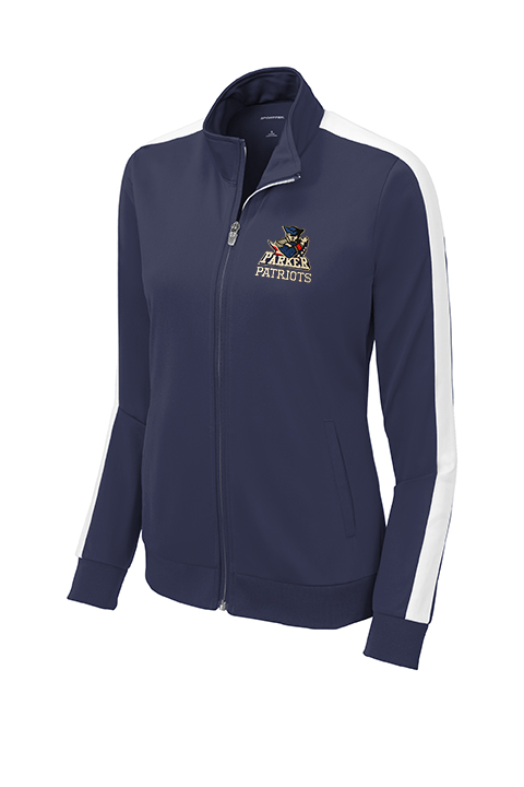 Ladies Tricot Track Jacket - Embroidered Logo-lst94