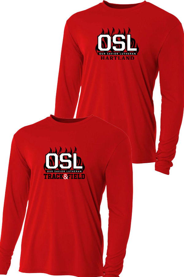 Ladies Long Sleeve Cooling Crew - A4088