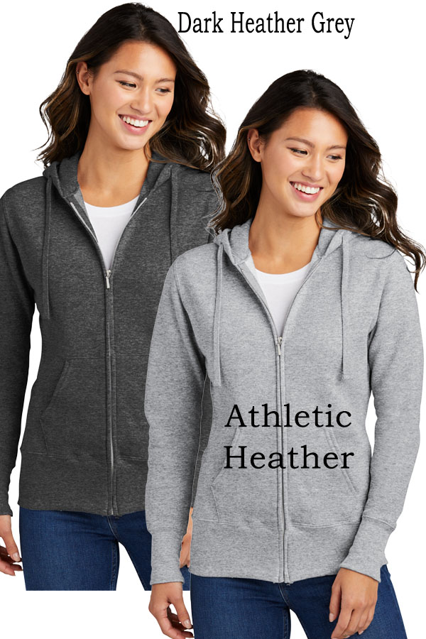 Women s Core Fleece Full-Zip Hooded Sweatshirt- Embroidered Logo-Lpc78zh