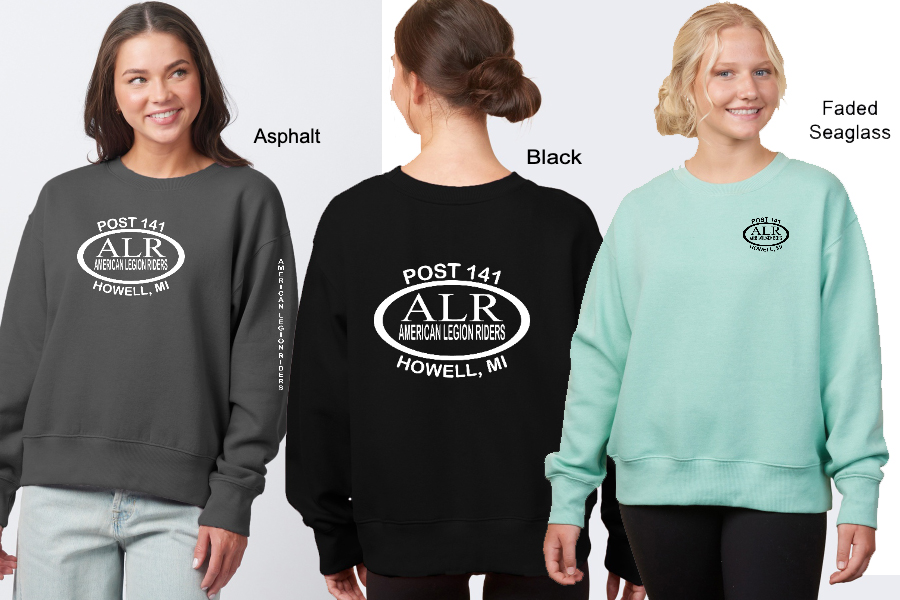 Ladies Boxy Crew Sweatshirt-EZ327