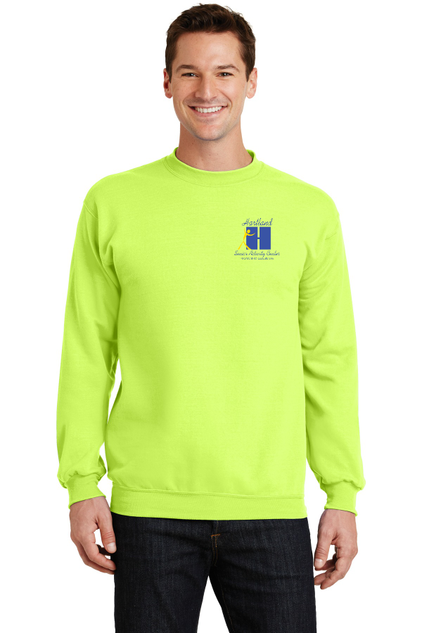 Unisex Core Fleece Crewneck Sweatshirt - Embroidered Logo - PC78