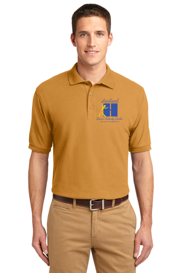 Mens Silk Touch Polo - Embroidered Logo - K500